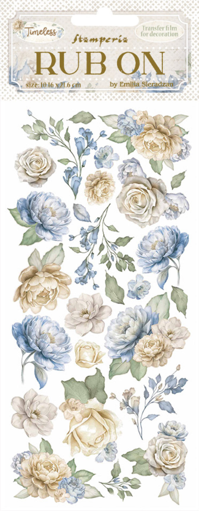 Stamperia Timeless Rub On - Flowers